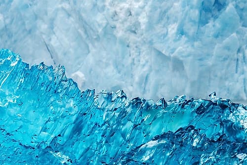 Glacial ice-LeConte Bay-Alaska Art Print